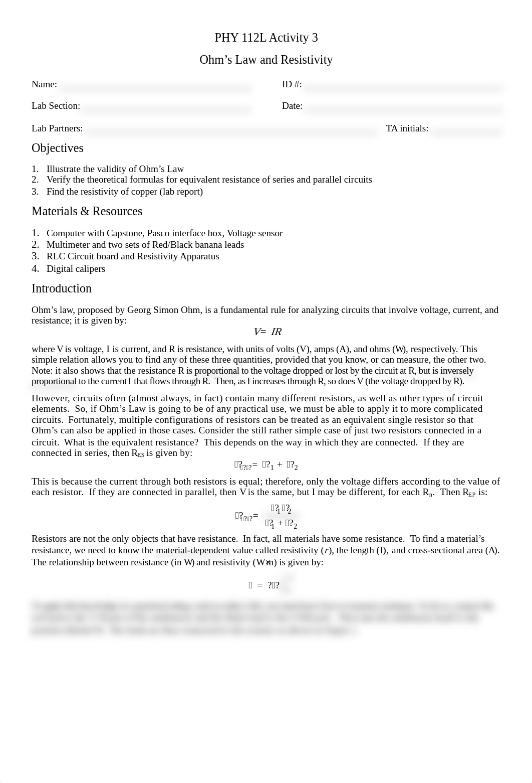 PHY 112 Lab 03 - Ohms Law and Resistivity.pdf_dcw5t4bn9i3_page1