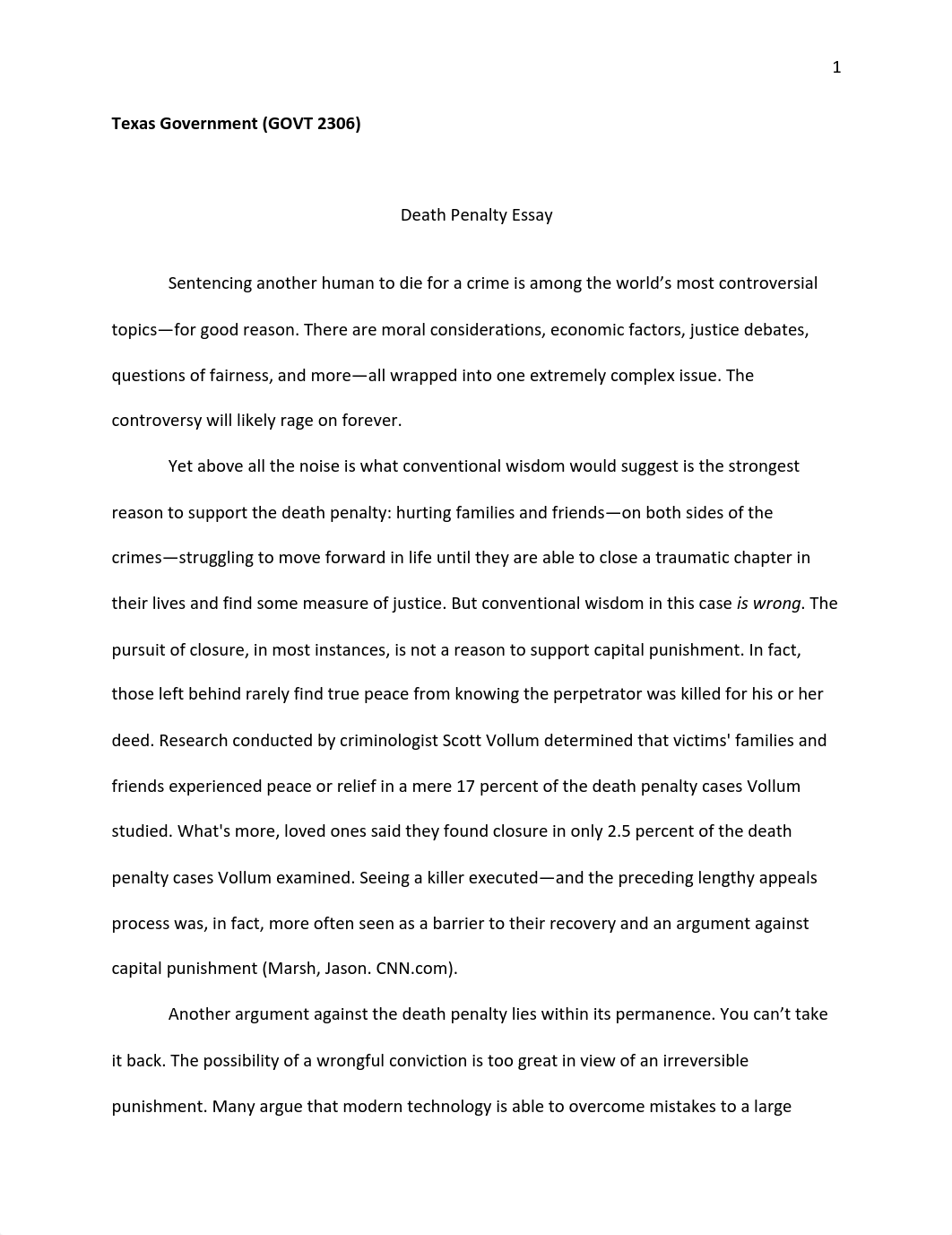 Death Penalty Essay - Texas Govt.pdf_dcw9ppf916p_page1