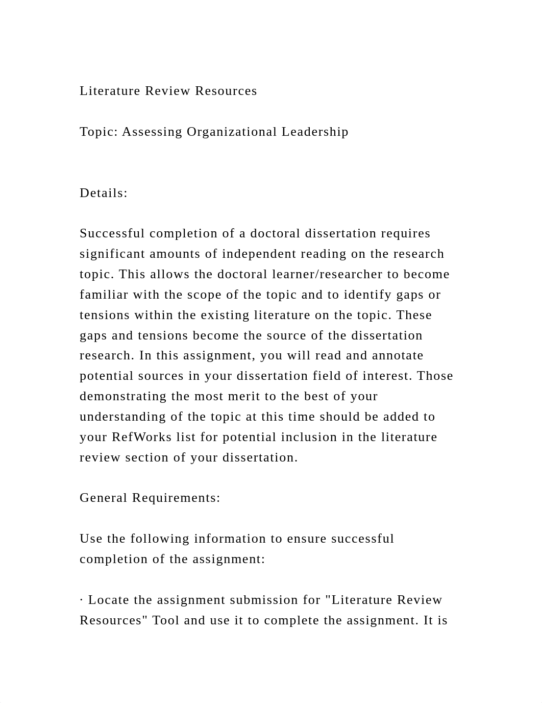 Literature Review ResourcesTopic Assessing Organizational Leade.docx_dcwuxcmt5gm_page2