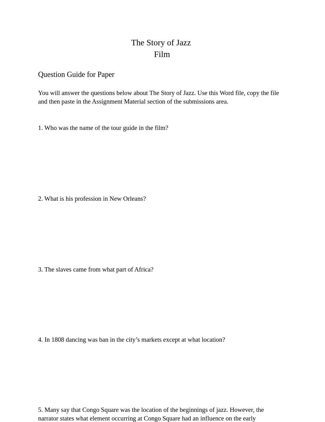 Story of Jazz Film Questions (1).pdf_dcx1xcroalz_page1