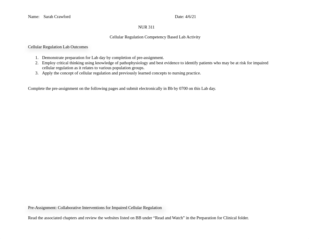 NUR 311 Cellular Regulation Lab.docx_dcx3o31qmhp_page1