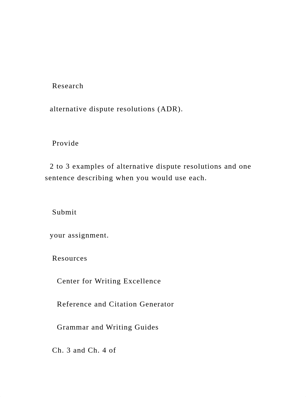 Research    alternative dispute resolutions (ADR).    .docx_dcx46x3j6kj_page2