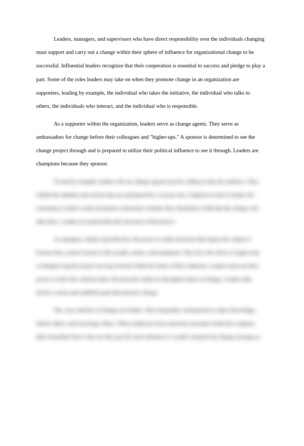 DHA 801 DQ#2 What is the Role of Leadership in driving change in an organization.docx_dcxcmjzccrq_page2