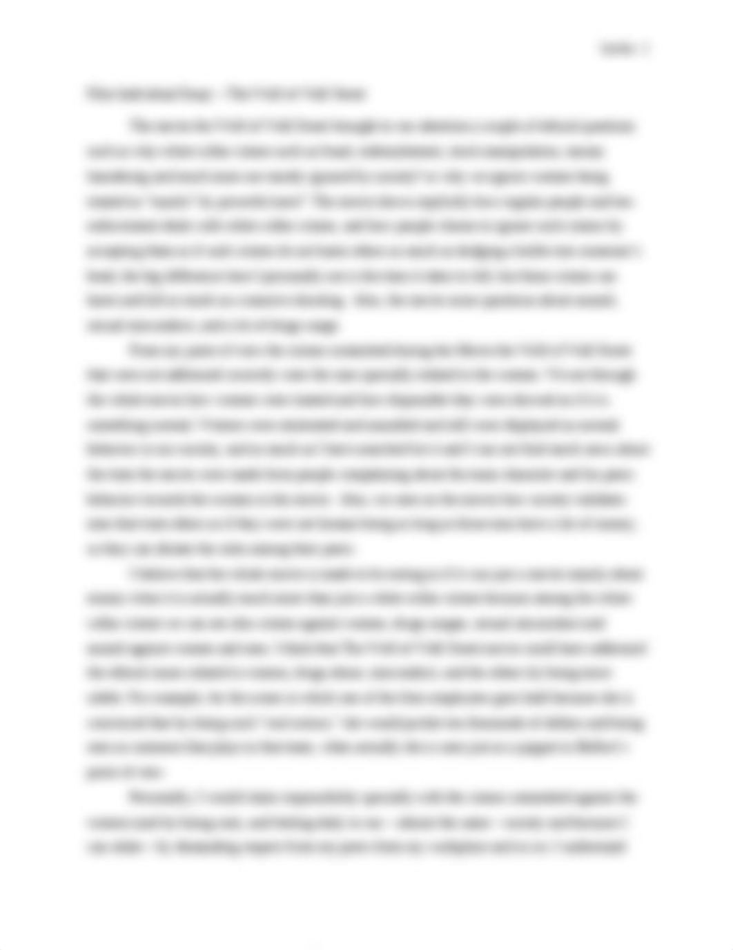 PH 305 -  Film Individual Essay - The Wolf of Wall Street.docx_dcxeu96hj7t_page1