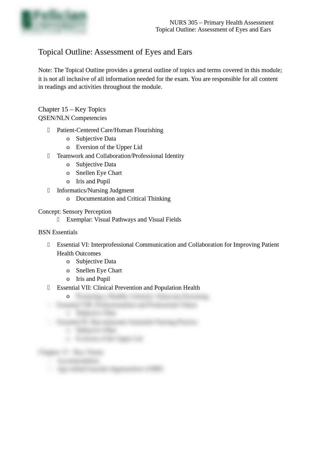 Module 4- Topical Outline_ Assessment of Eyes and Ears.docx_dcxexhldmpd_page1