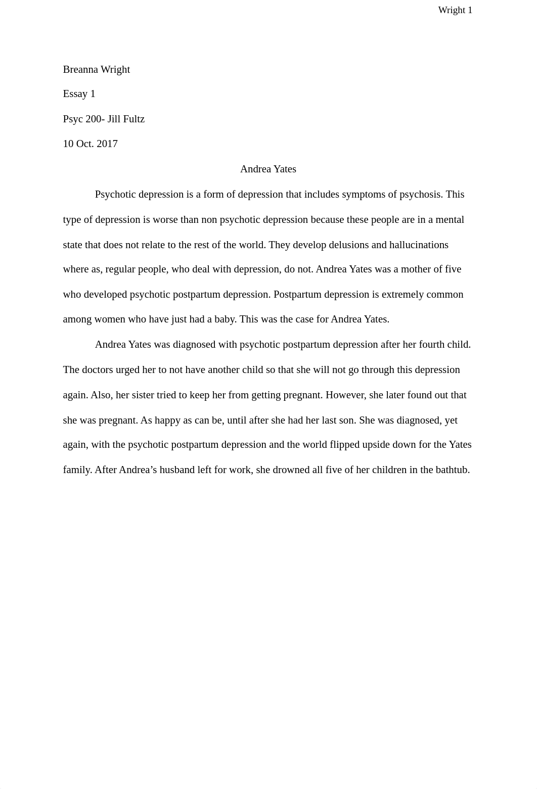 Andrea Yates Essay.pdf_dcxkbxxjycx_page1