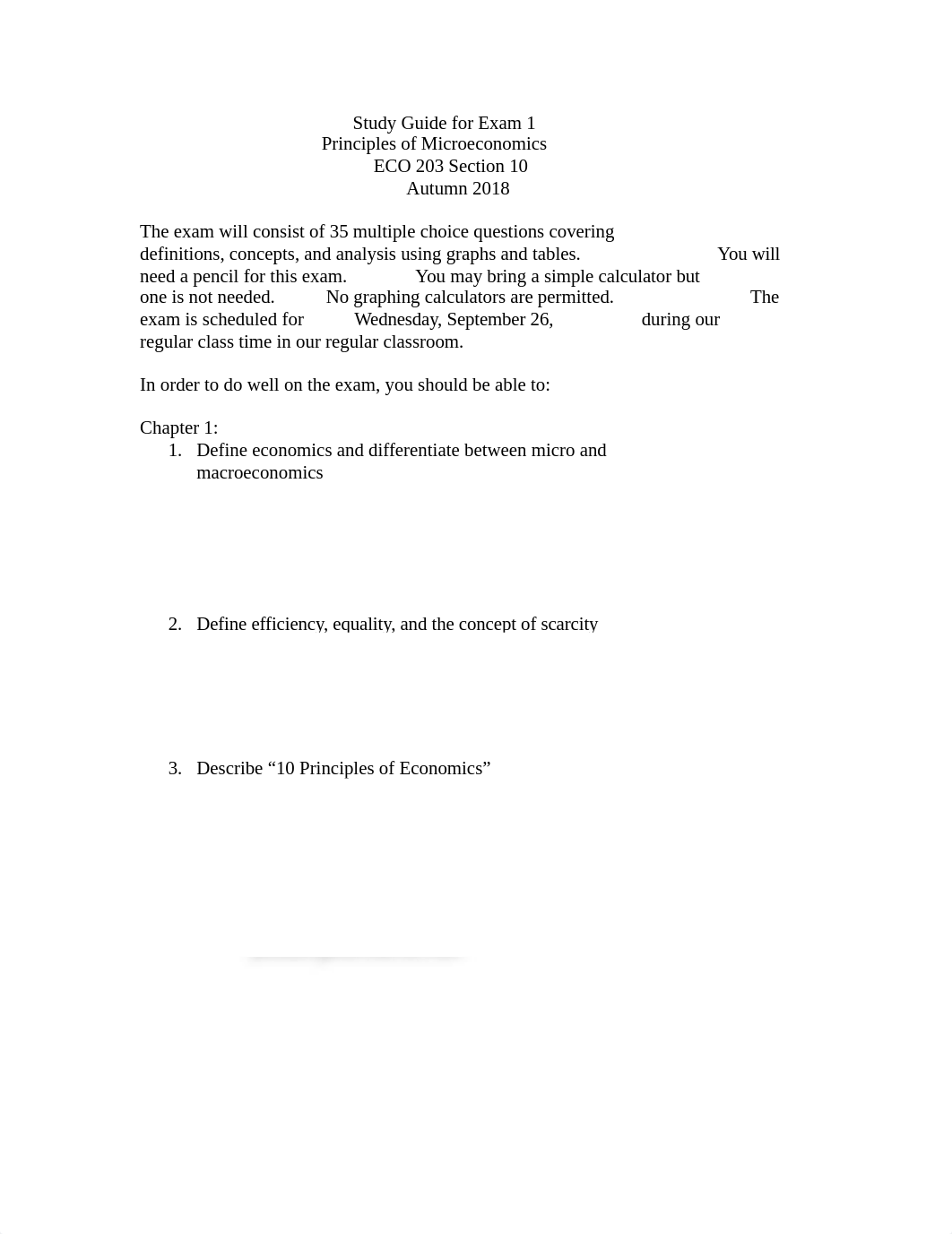 Study Guide for Exam 1 ECO 203 Autumn 2018 (1)[190].docx_dcxp5sehv8w_page1
