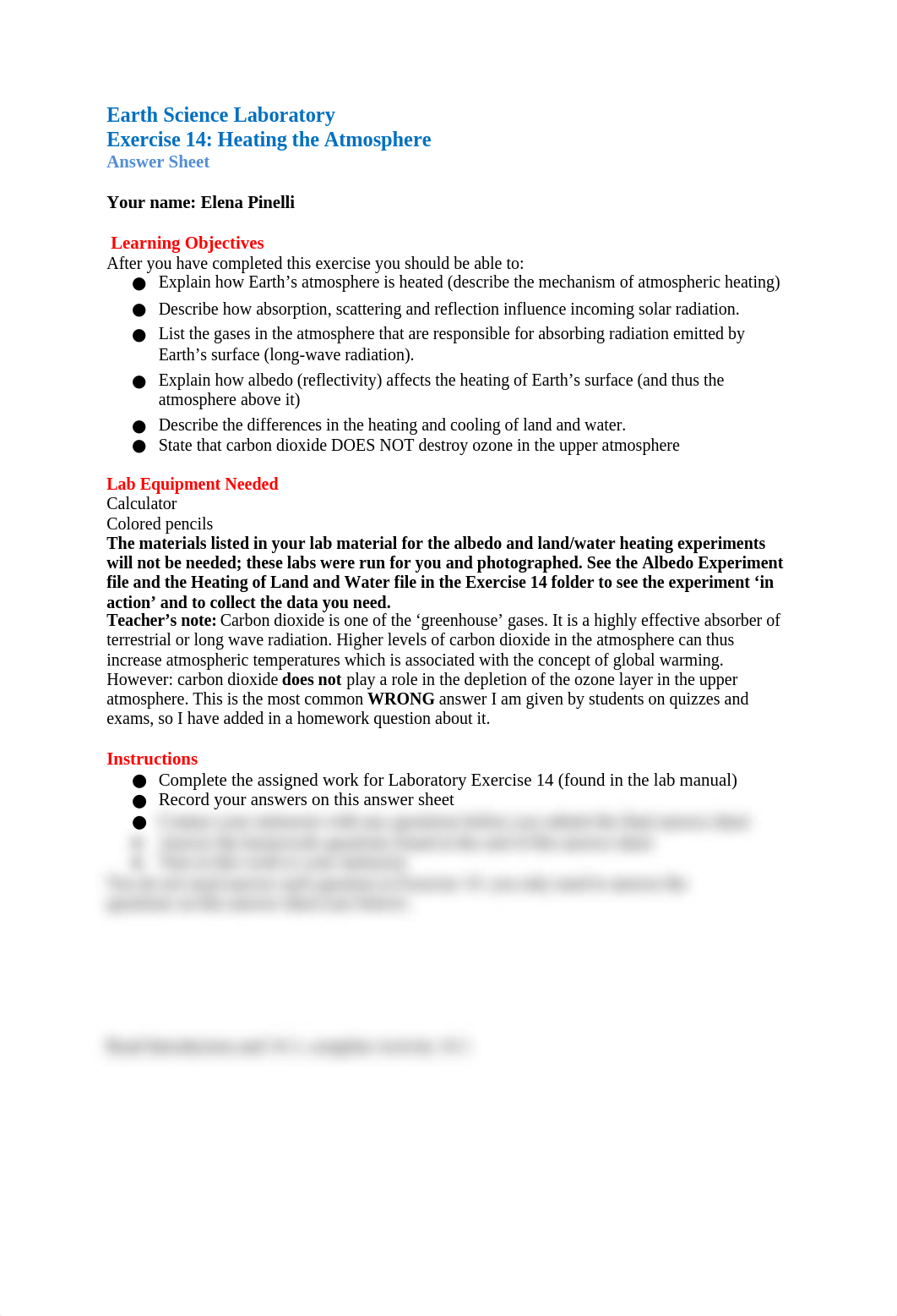 Exercise 14 Heating the Atmosphere Answer Sheet.docx_dcy40gi1pdg_page1