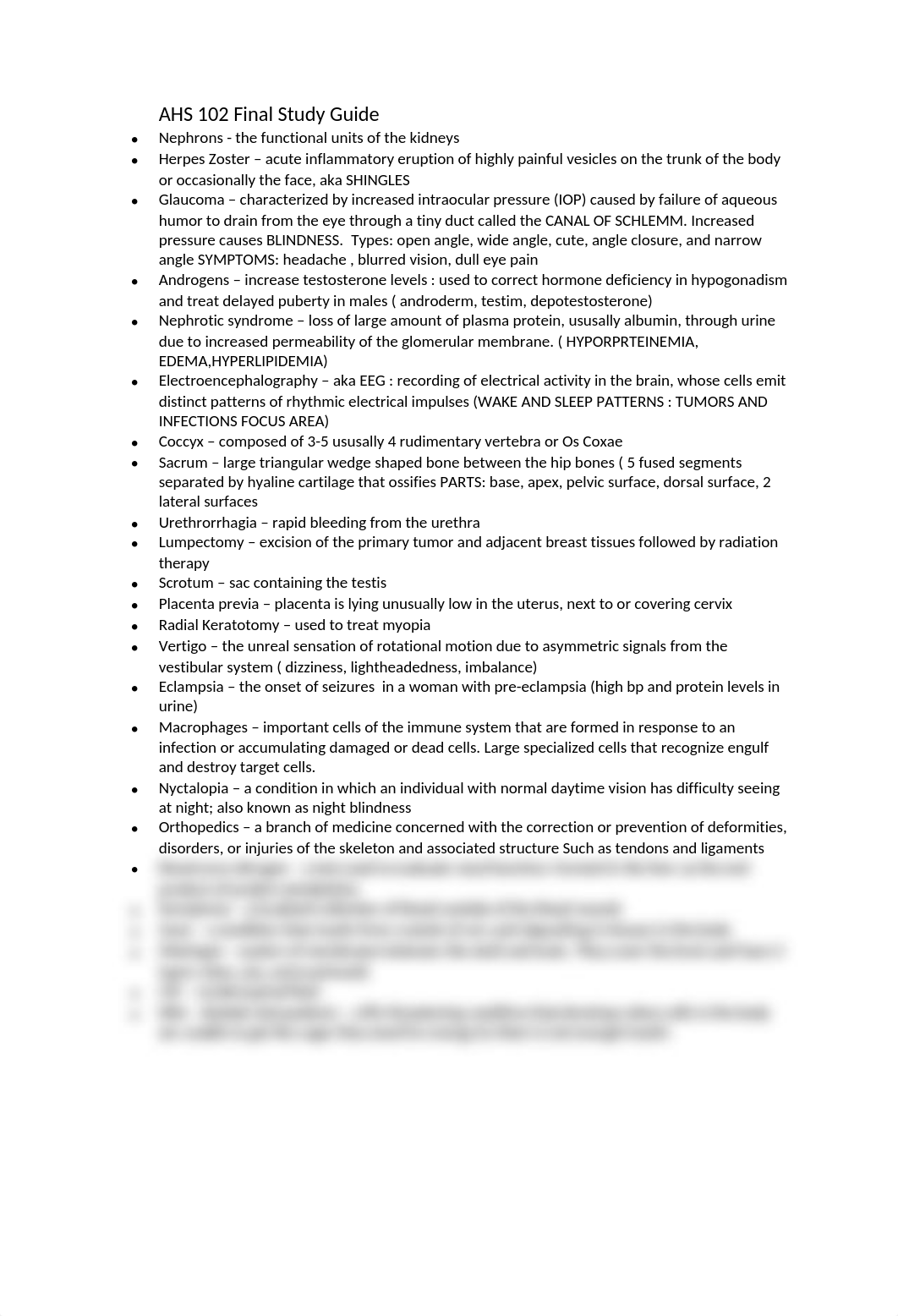 AHS 102 Final Study Guide - fall 2015_dcy7kxj3u9c_page1