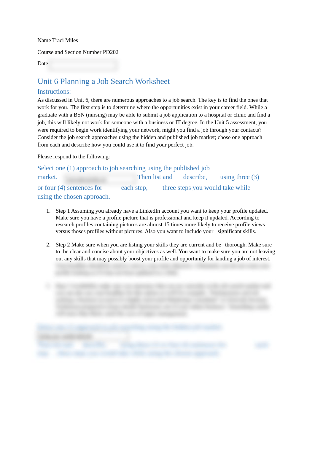 Traci Miles Week 6 PD202 Unit 6 Planning a Job Search.docx_dcyay1umg05_page1