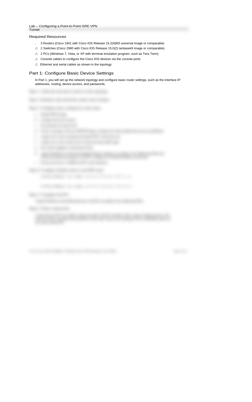 3.4.2.6 Lab - Configuring a Point-To-Point GRE VPN Tunnel - k.docx_dcz9k5jnmyu_page3