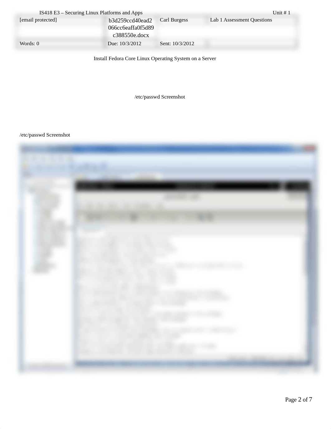 IS-418 - Week 1 - Lab 1 - Install Fedora Core Linux Operating System on a Server.docx_dczdby5k1gx_page2