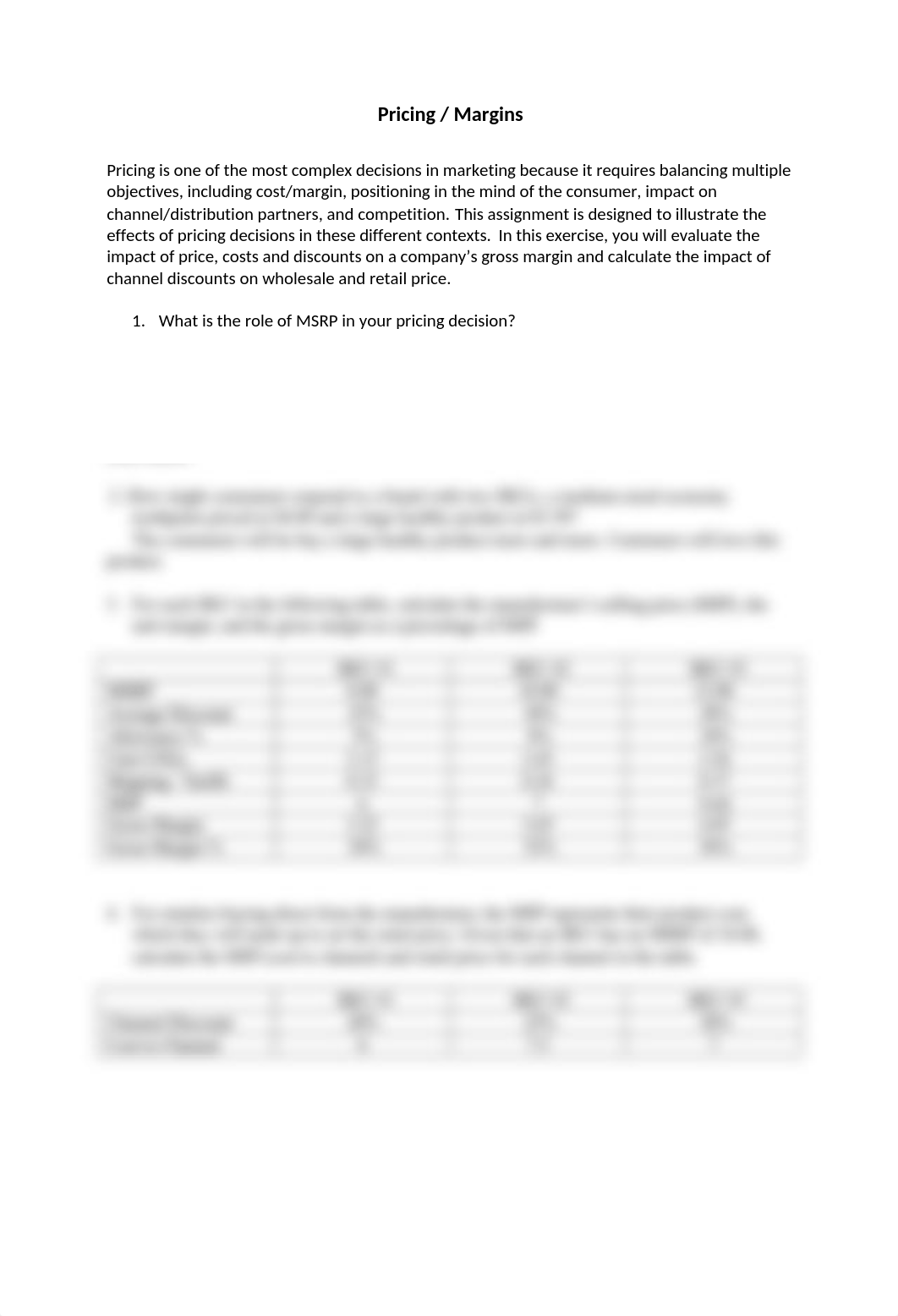 Pricing and Margins Worksheet - Students(1)_dczpt98ll0b_page1