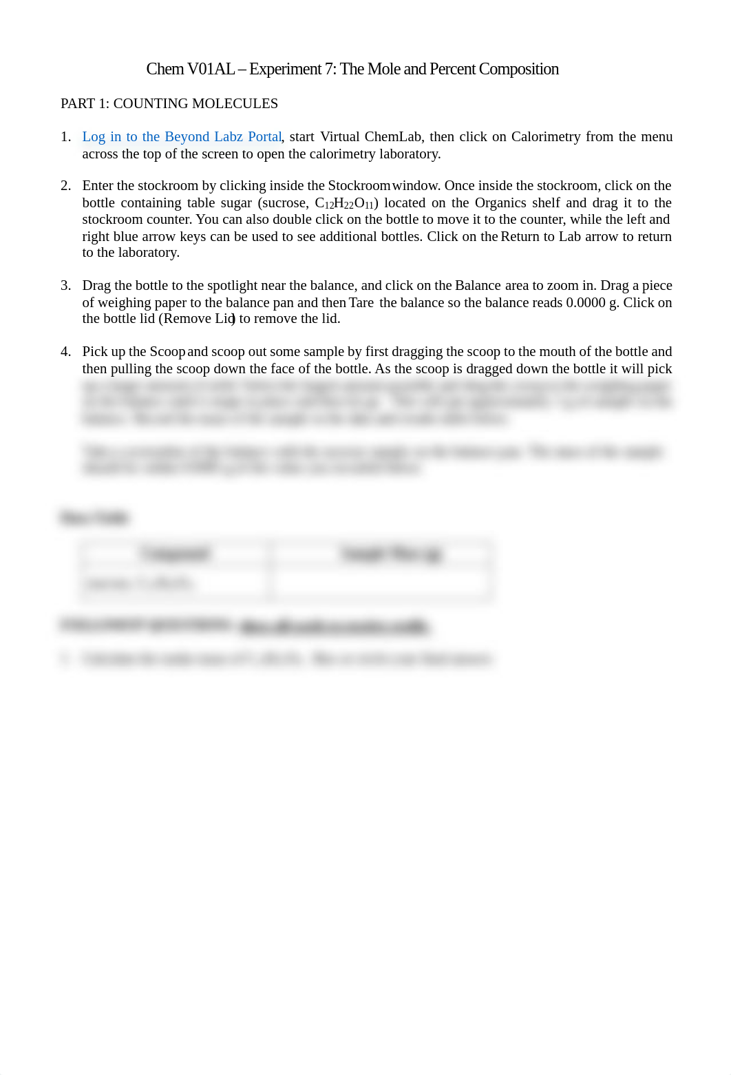 Chem V01AL - Experiment 7 - The Mole and Percent Composition Beyond Labz Procedure - S21.pdf_dd0kxqa0sod_page1