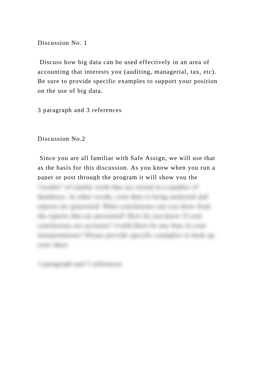 Discussion No. 1 Discuss how big data can be used effectively in.docx_dd0lpxhri8f_page2