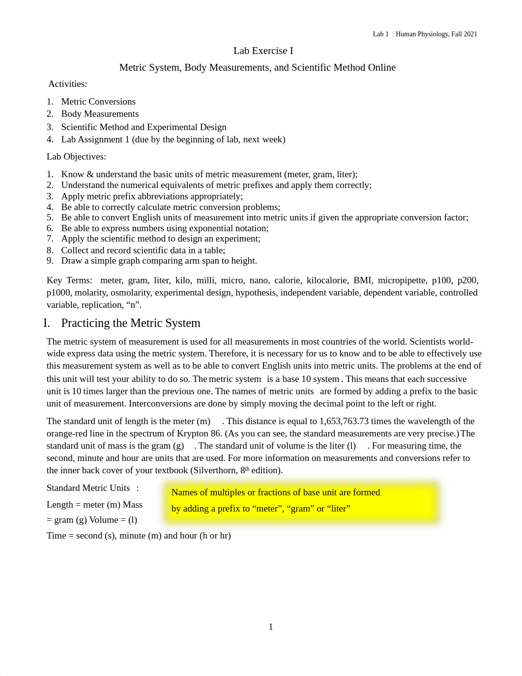 Lab Exercise 1 Metric System, Body Measurements, Scientific Method_Virtual_Final.pdf_dd1emgk94p3_page1