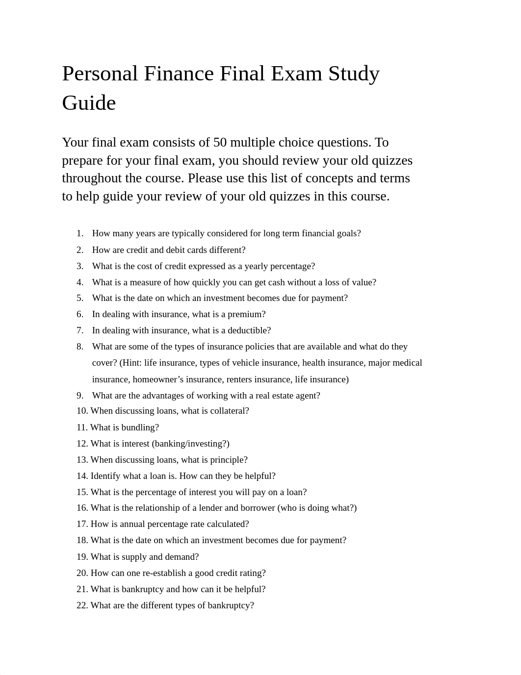 Personal Finance Final Exam Study Guide.docx_dd1m33qu0r1_page1