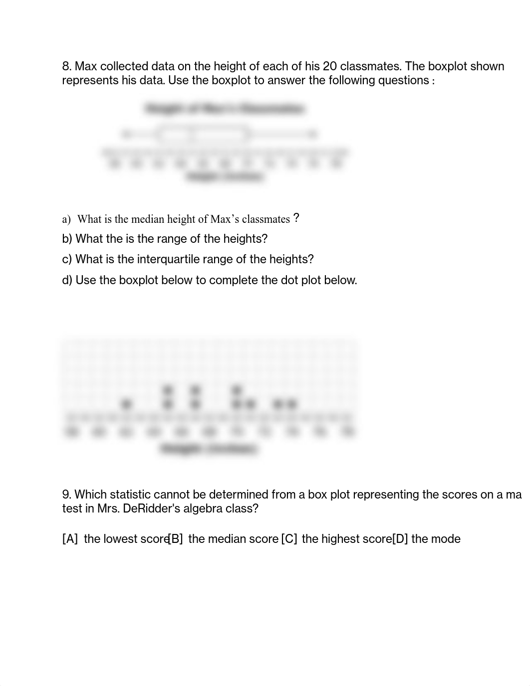 Algebra 1 Honors EOC Review _3_NON-CALCULATOR_.pdf_dd1marzovhq_page2