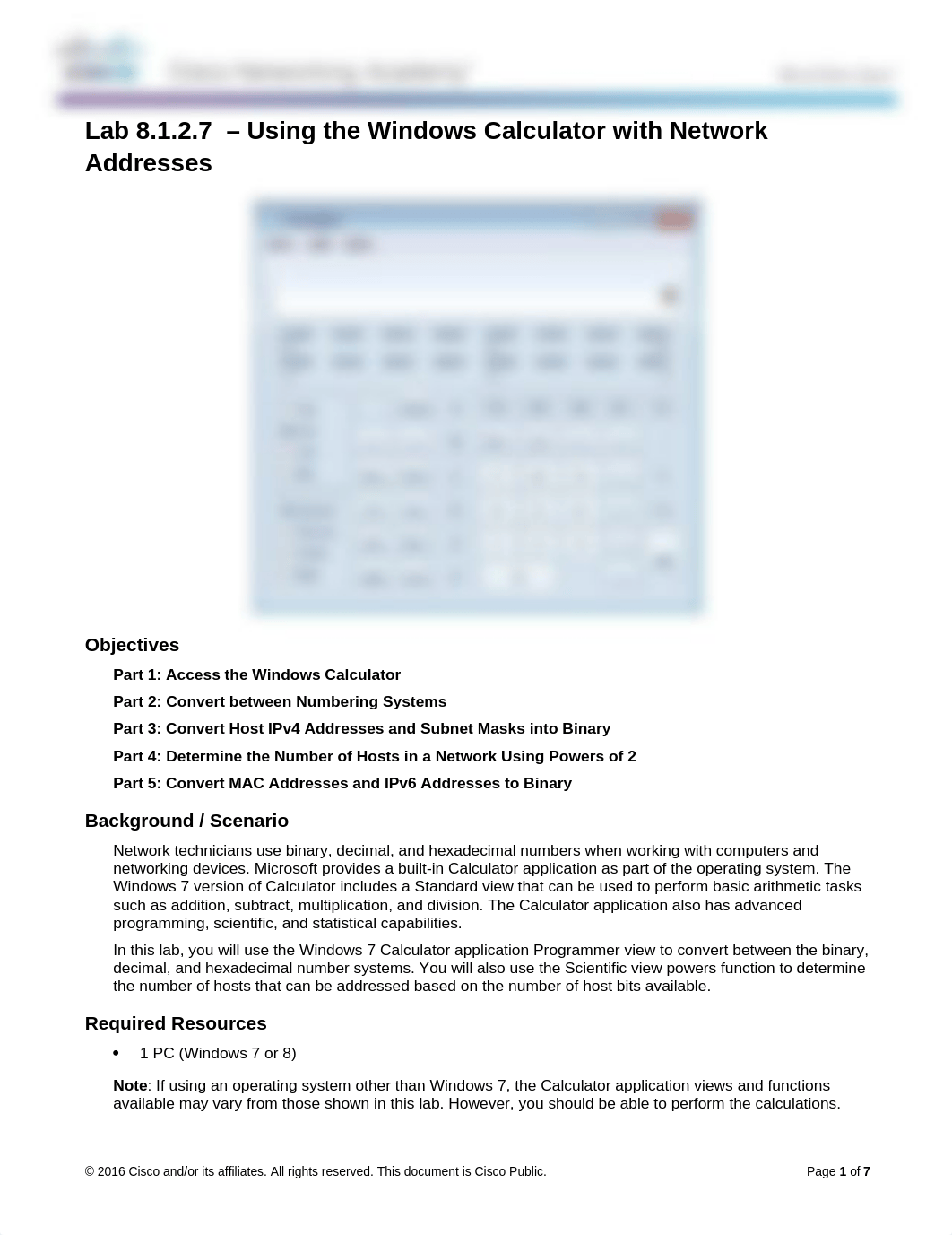 8.1.2.7 Lab - Using the Windows Calculator with Network Addresses_dd1t609s6rw_page1