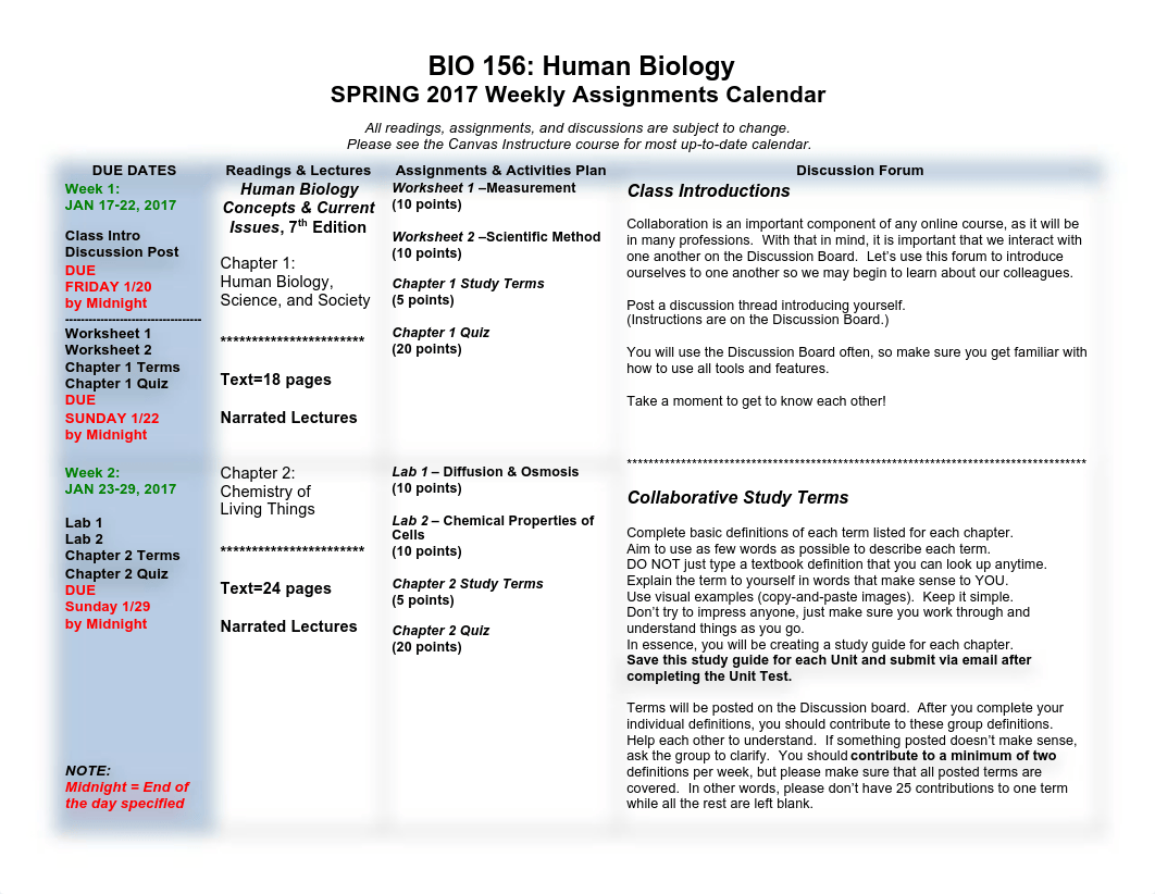 SPRING 2017-BIO 156 Weekly Assignments Calendar-1_dd2e8775vp3_page1