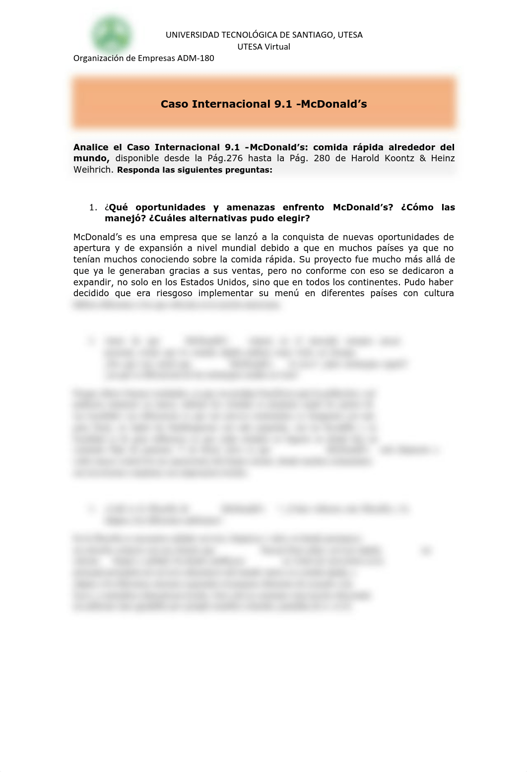 Semana 8. Análisis de Caso 9.1 McDonalds.pdf_dd2rizuvlqo_page1