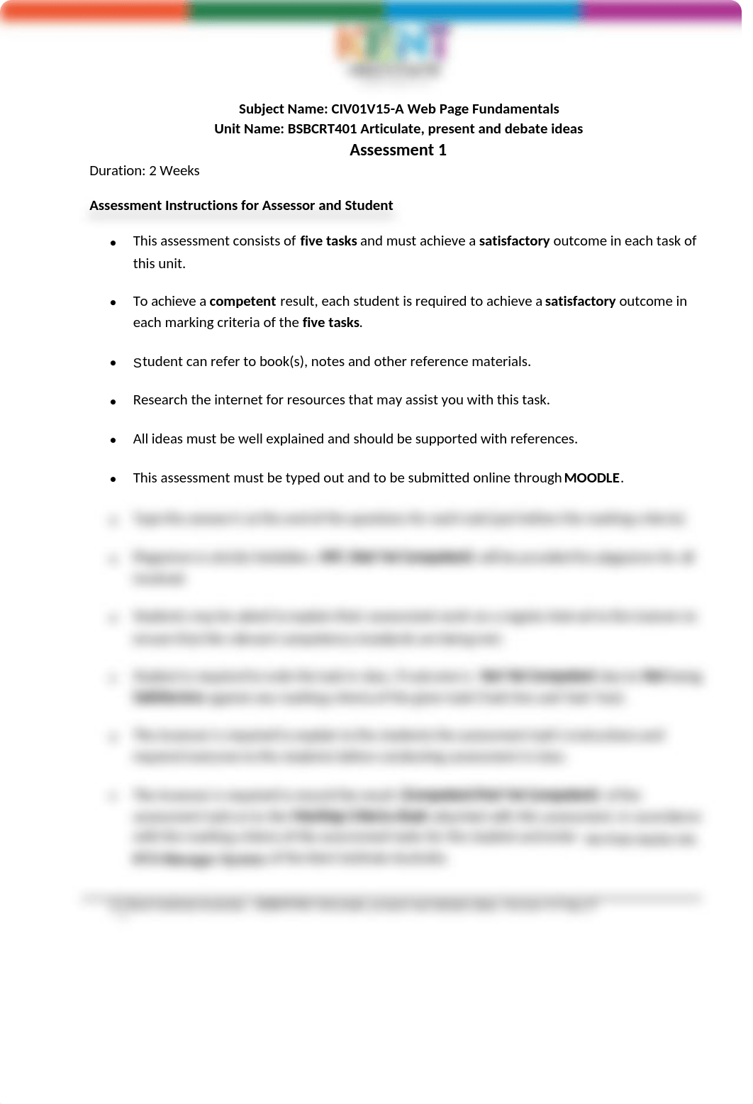 Assessment 1 - BSBCRT401 - Articulate, present and debate ideas.docx_dd2slyjzww9_page2