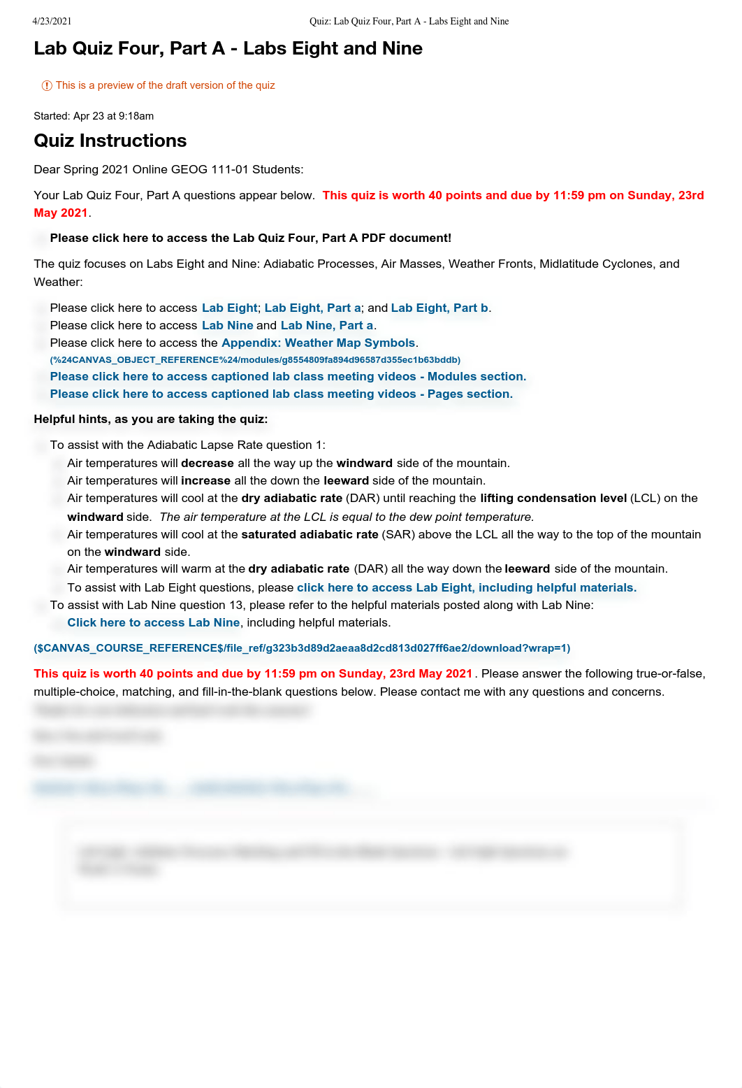 GEOG_111_01_ Lab Quiz Four, Part A - Labs Eight and Nine.pdf_dd30cnldezi_page1