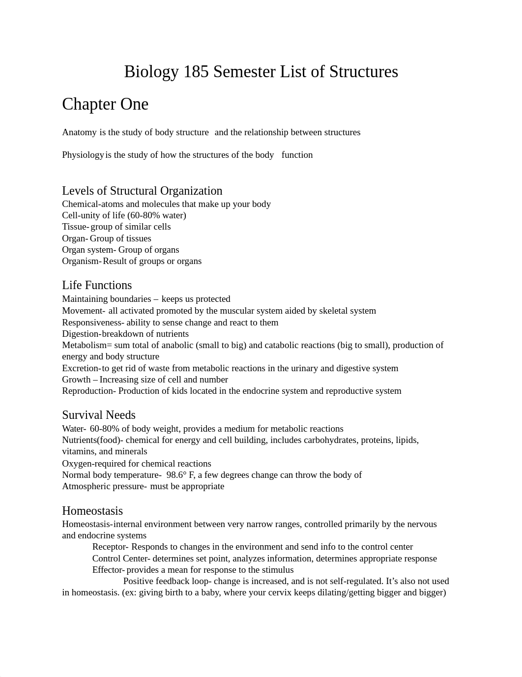 Biology 185 List of  Structures (Autosaved).docx_dd3q3nuoyl2_page1