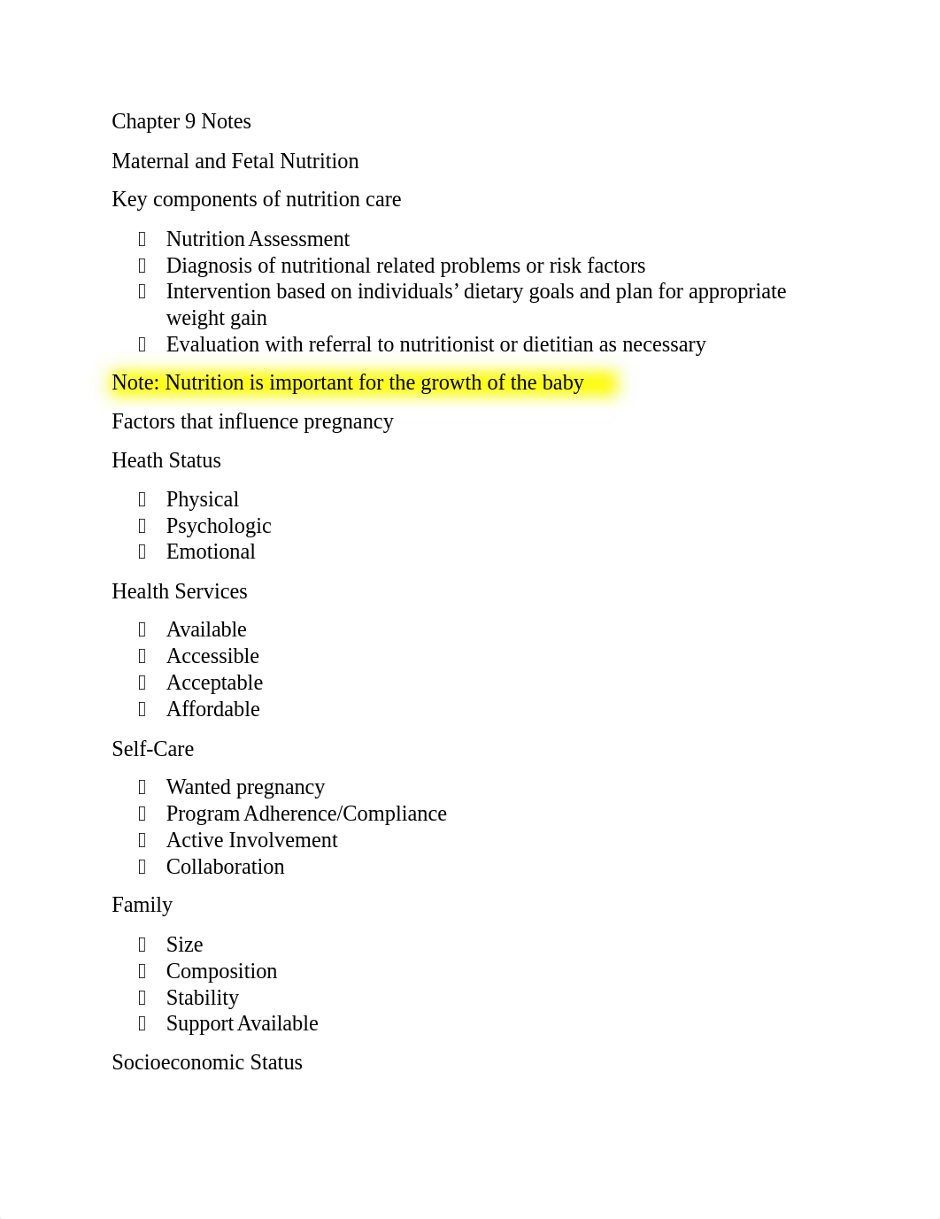 Chapter 9 Notes Maternal and Fetal Nutrition.doc_dd3thtg0dgz_page1