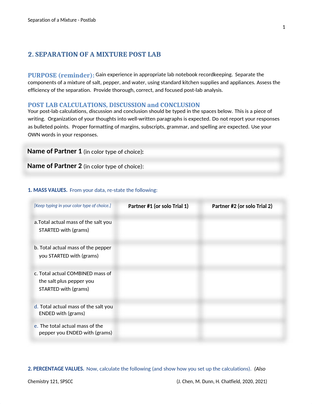 Lab 2_ Separation of a Mixture - Post Lab (kit version).docx_dd496ah0cfh_page1