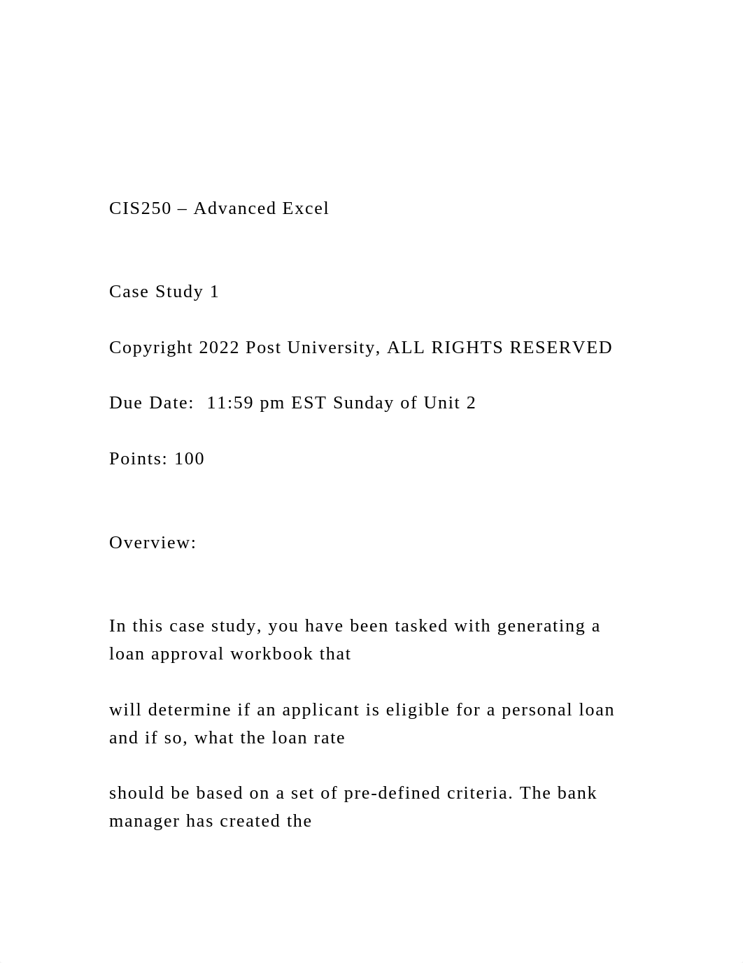 CIS250 - Advanced Excel  Case Study 1  Copyright 202.docx_dd4c9rv8kfs_page2