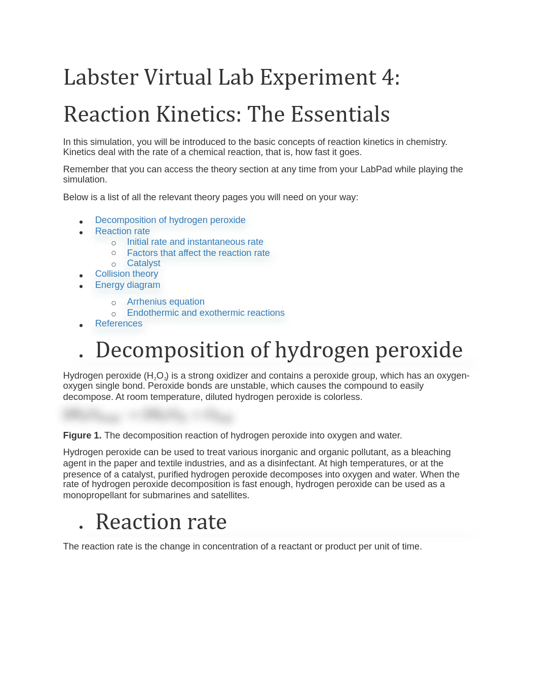 Experiment 4 Reaction Kinetics The Essentials reading assignments.pdf_dd4ha3y38xt_page1