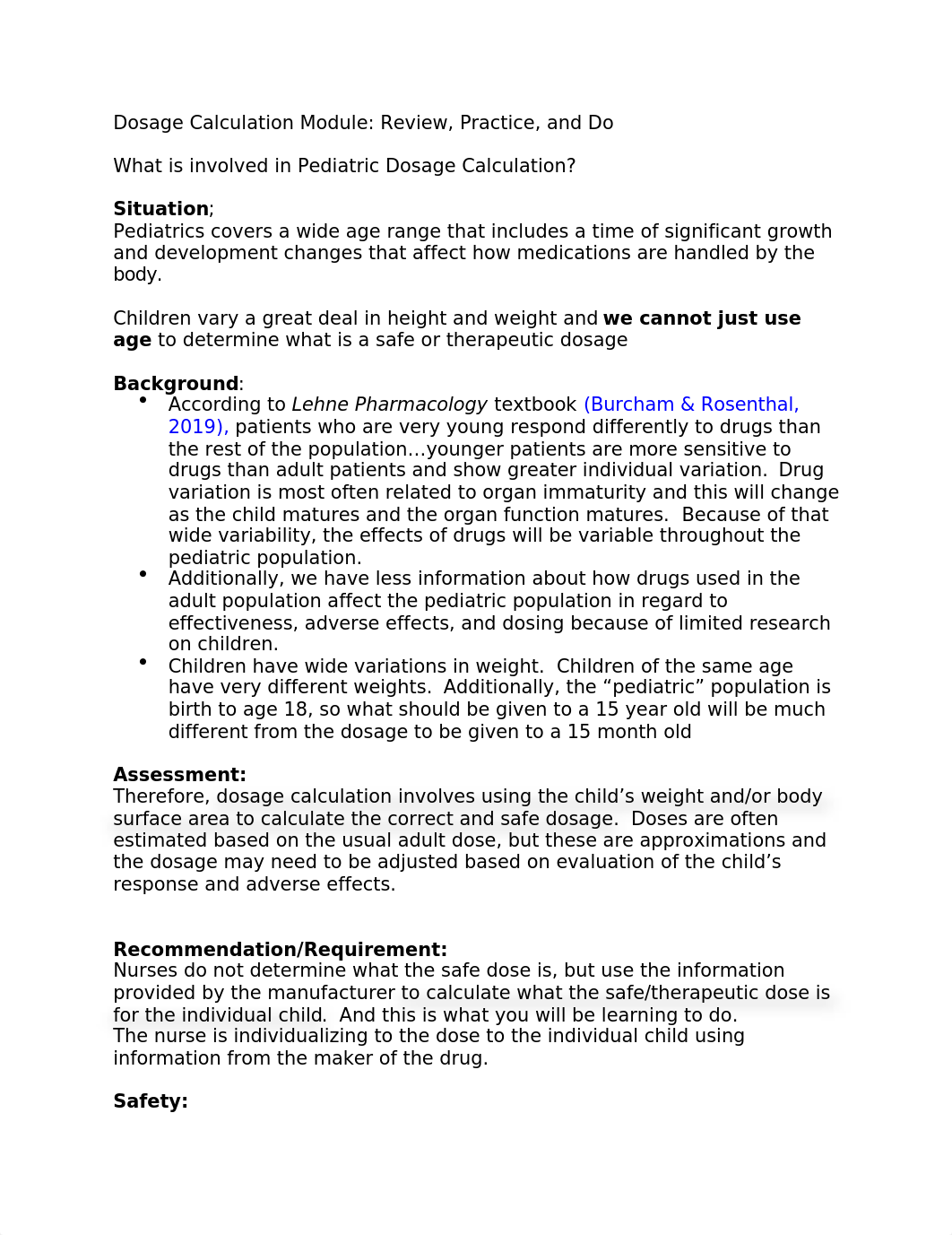 Pediatric Dosage Calculation Practice.doc_dd4zsrrph0n_page1