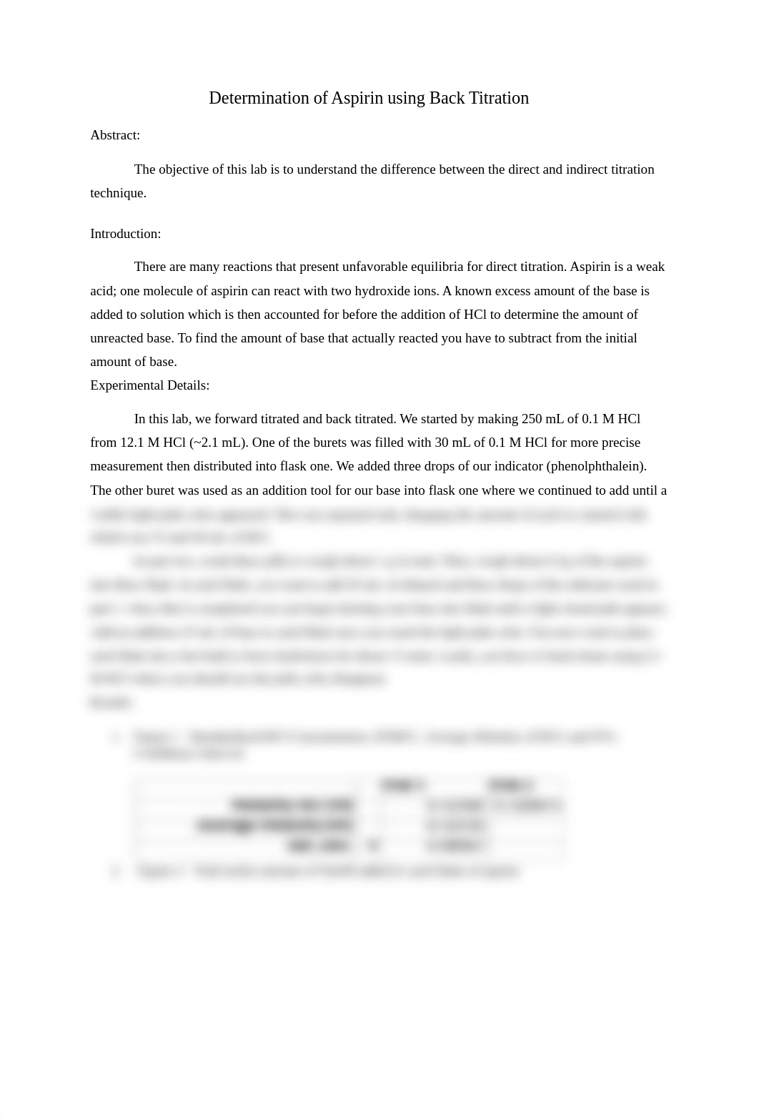 Determination of Aspirin using Back Titration.docx_dd515a49q4f_page1