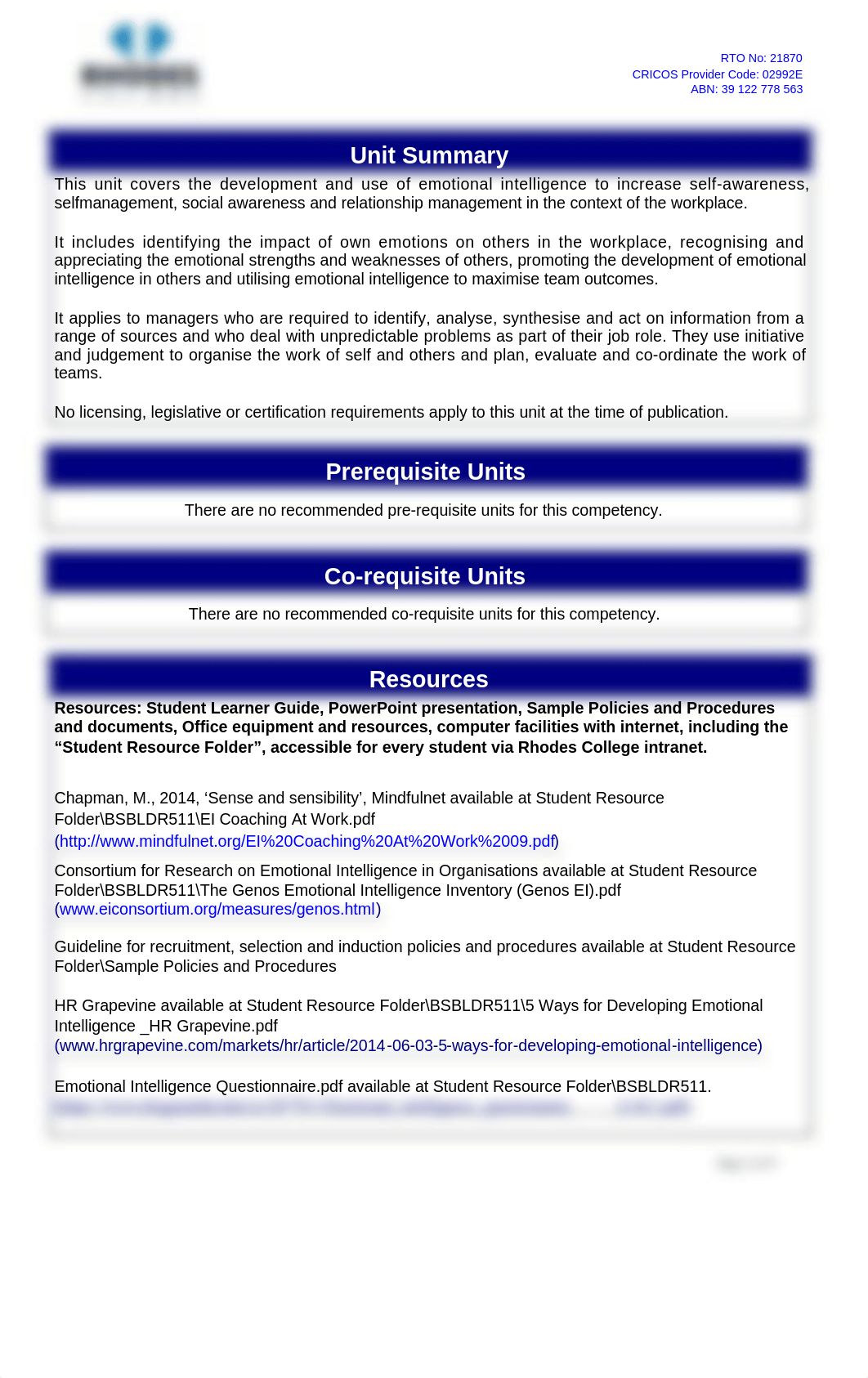 SATool - BSBLDR511 - Develop and use emotional intelligence - v Feb 2020.docx_dd55t54l1yj_page2