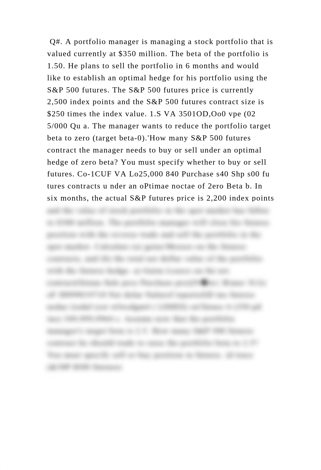 Q#. A portfolio manager is managing a stock portfolio that is valued .docx_dd60506gkbo_page2