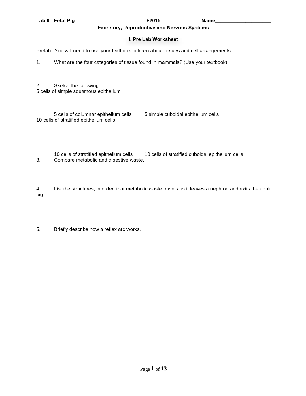 Lab 9 Fetal Pig Excretory, Reproductive, and Nervous_dd61sgxp55j_page1