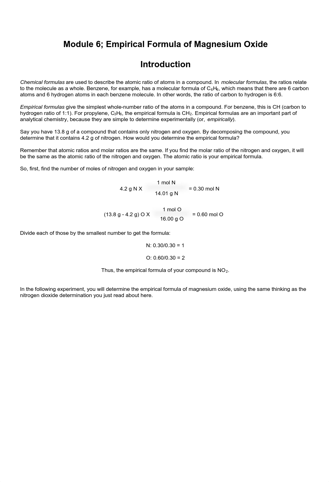 Module 6; Empirical Formula of Magnesium Oxide.pdf_dd63b1h3fd2_page1