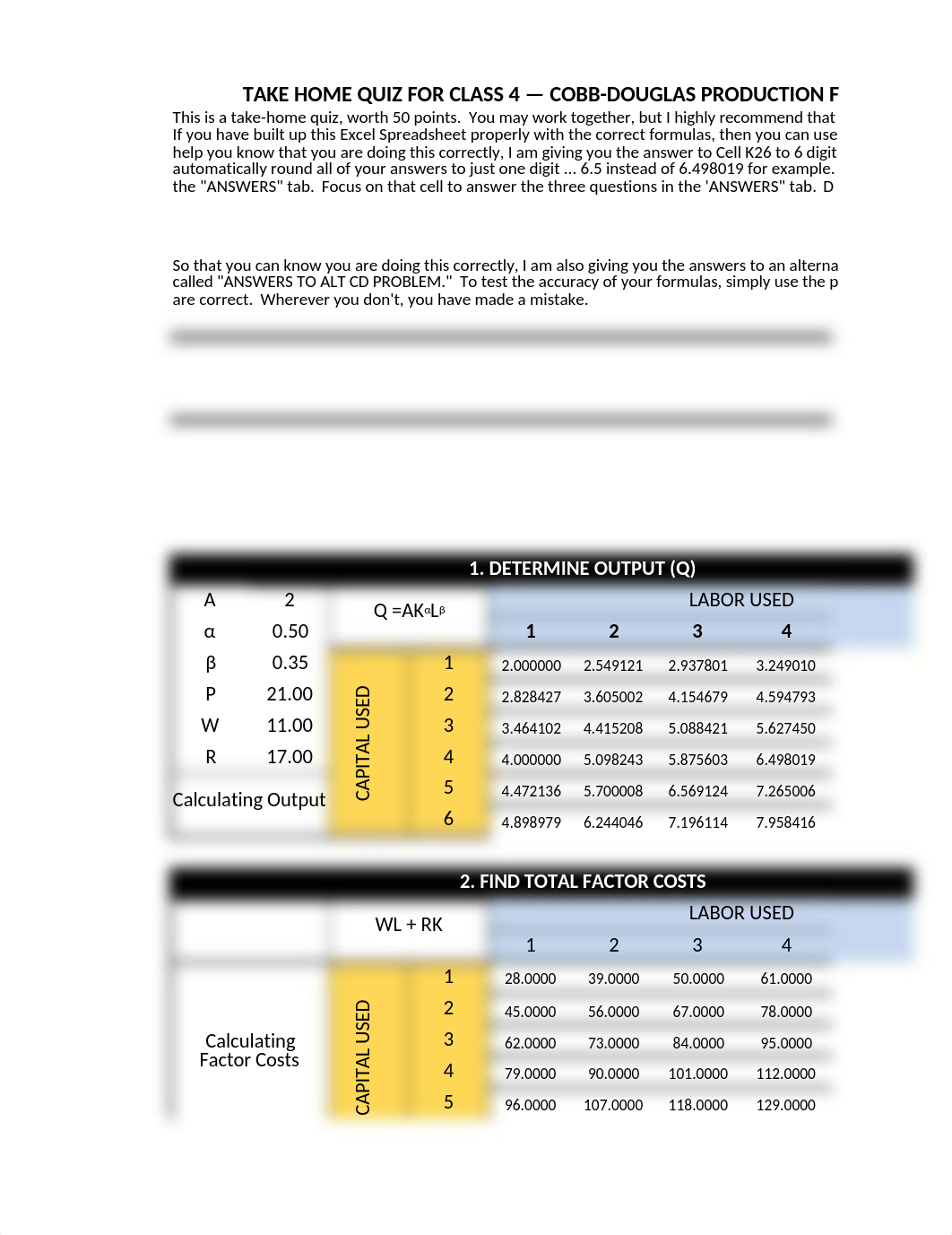 Quiz 4 Take Home -- Cobb Douglas Excel Spreadsheet SUMMER 2022.xlsx_dd6a1th8643_page1