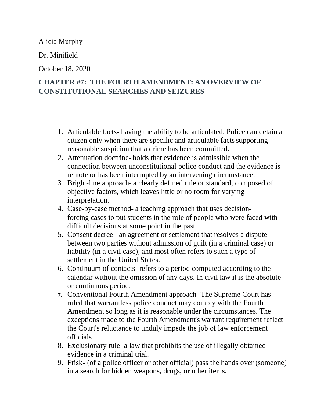 CHAPTER 7  THE FOURTH AMENDMENT AN OVERVIEW OF CONSTITUTIONAL SEARCHES AND SEIZURES.docx_dd6ogrvf1fm_page1