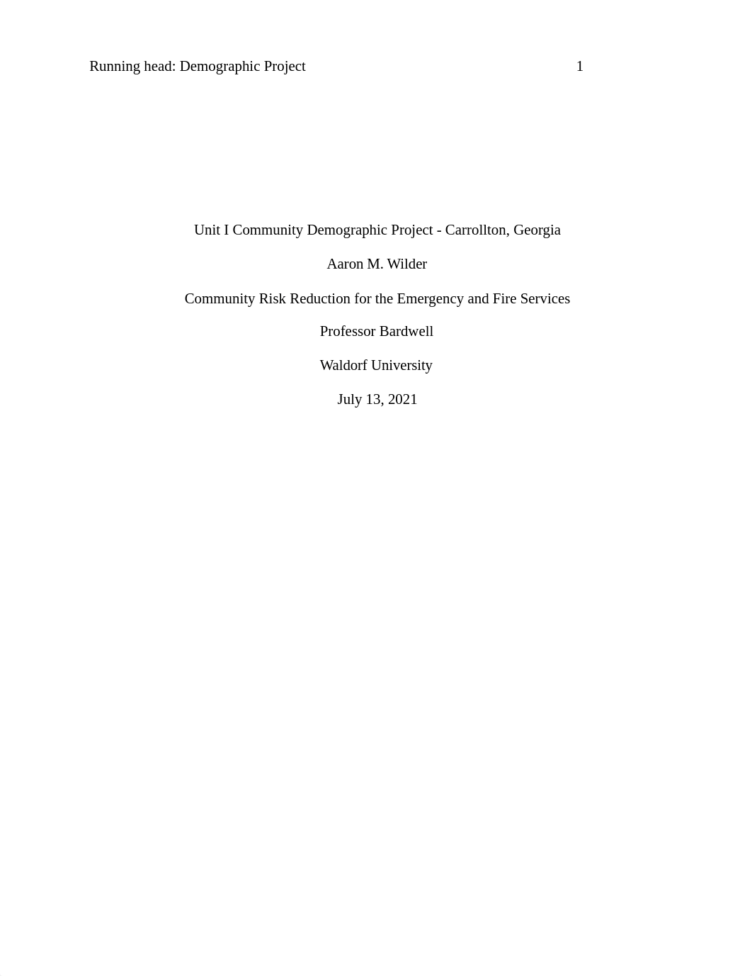 Unit I Demographic Project - Carrollton, Georgia.docx_dd6q9qkzaup_page1