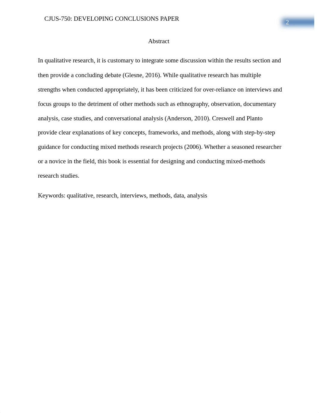 CJUS 750 Week 8 Assignment Developing Conclusions Paper Autumn Collins.docx_dd6z0q559la_page2