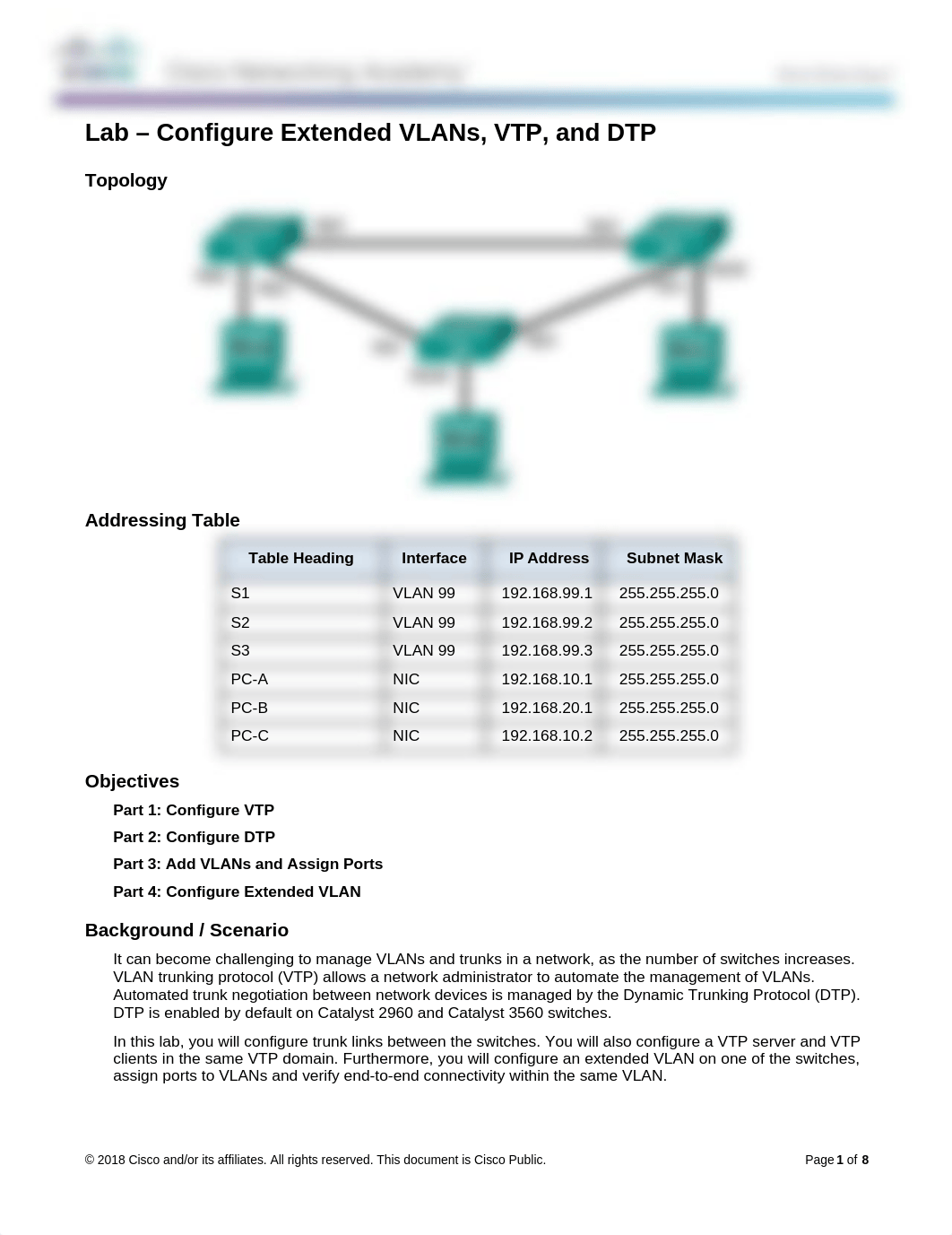 2.1.4.5 Lab - Configure Extended VLANs, VTP, and DTP.doc_dd70l4hu6dv_page1