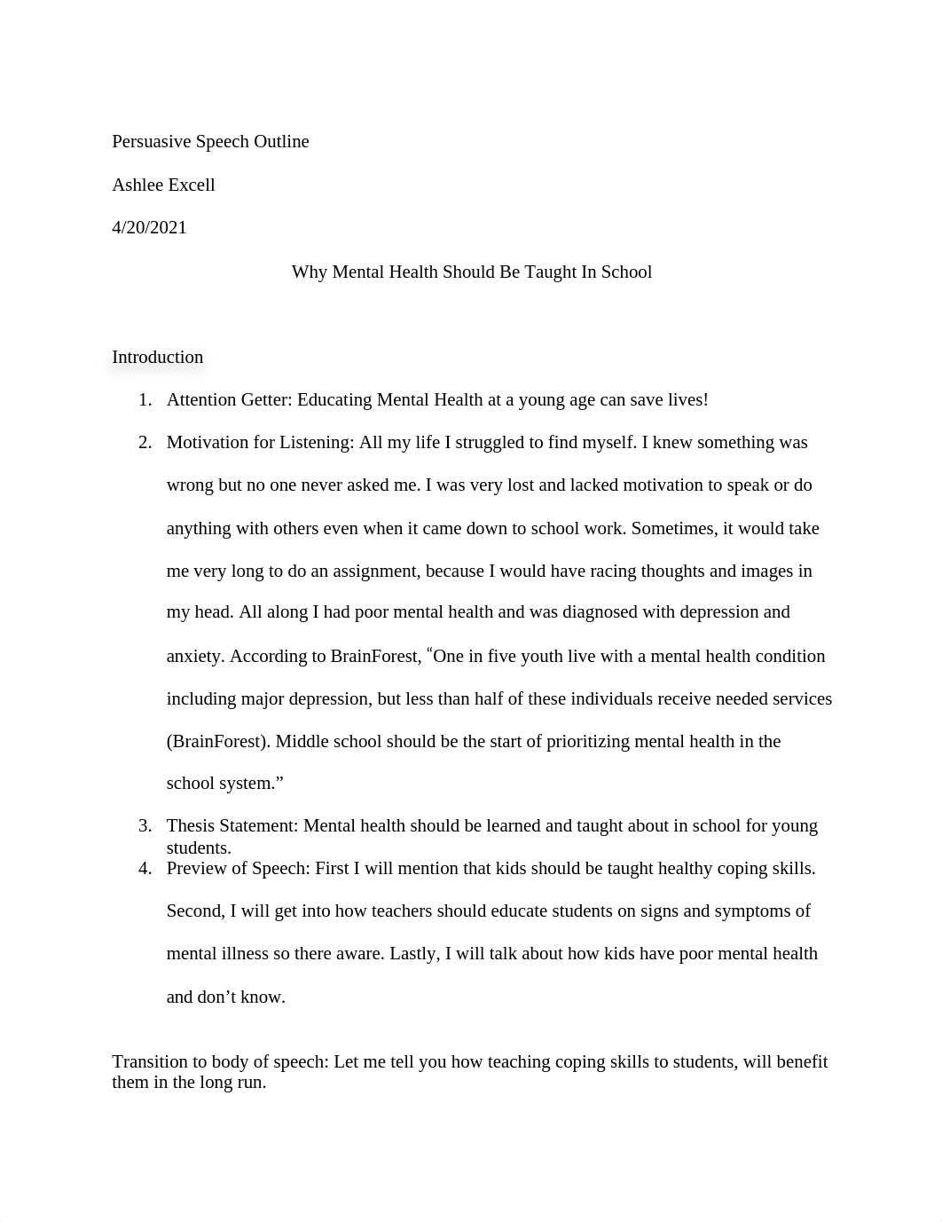 Persuasive Speech Outline Why mental Health Should Be Taught In School (1).docx_dd78yz9gdhj_page1