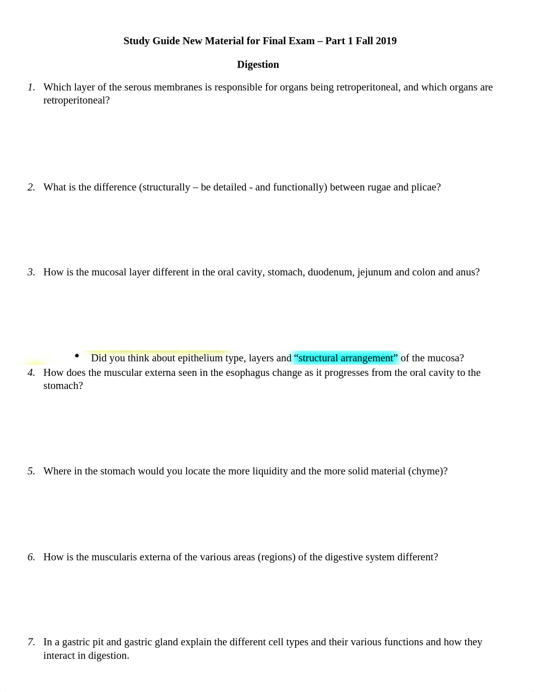 1 Study Guide_Exam 4_Part 1_Digestion_F19.doc_dd7uv4hgqhk_page1