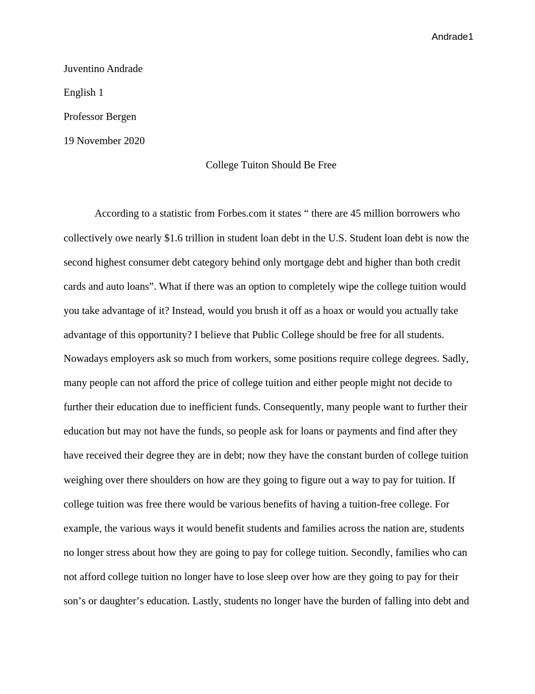 Juventino Andrade- College Tution should be free essay 3 (1).docx_dd7v8pkufbg_page1