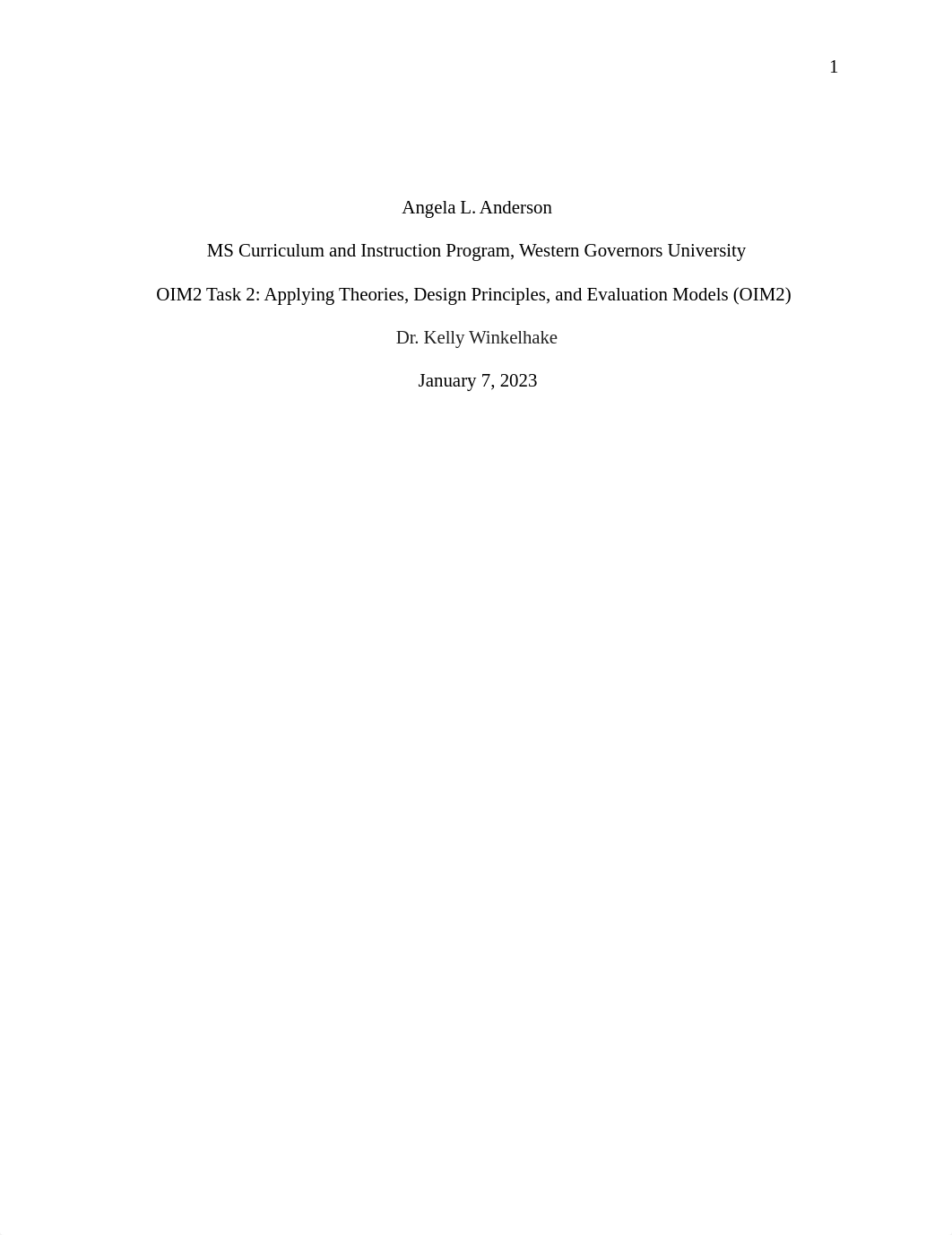 OIM2 Task 2- Applying TheoriesDesign Principlesand Evaluation Models (OIM2).docx_dd7zjnf218a_page1