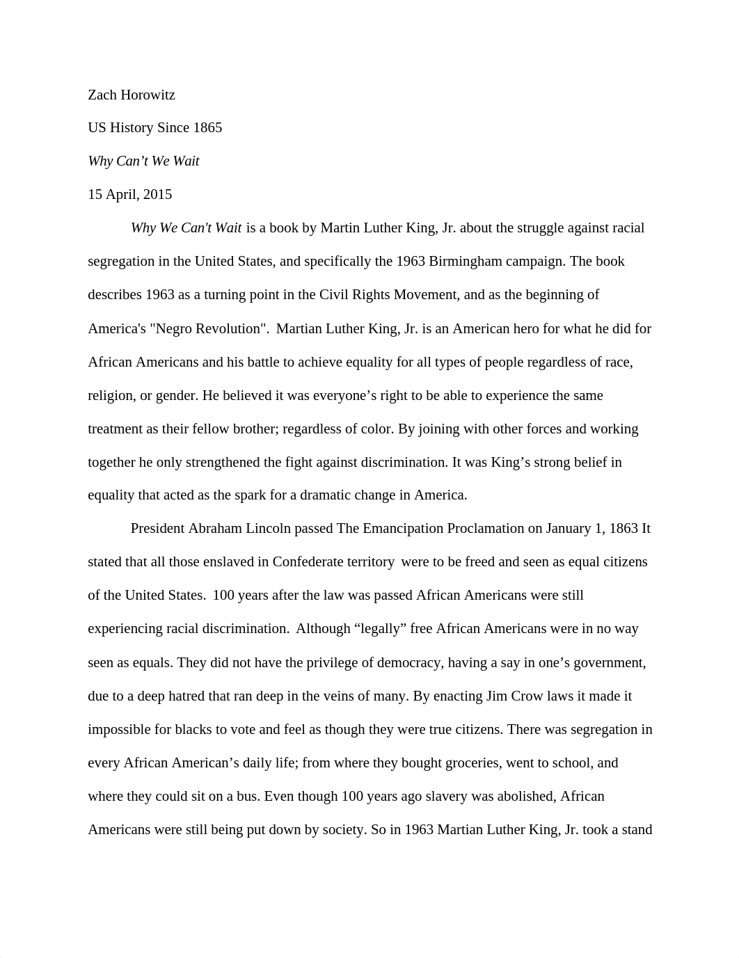 US Hist- Why we can't wait_dd8bsadsjon_page1