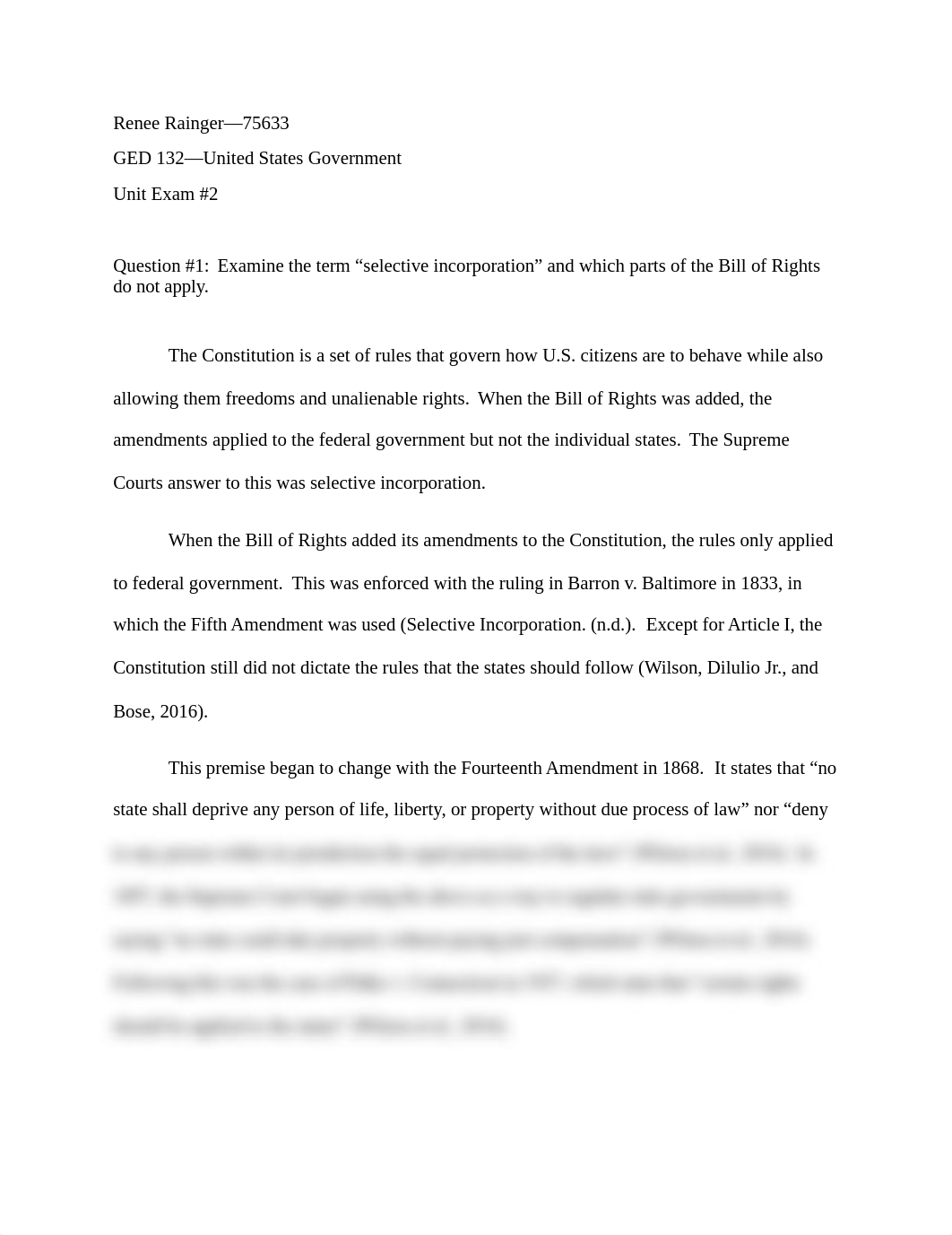 GED 132 Essay Exam 2--Selective Incorporation.docx_dd8jya7p1zj_page1