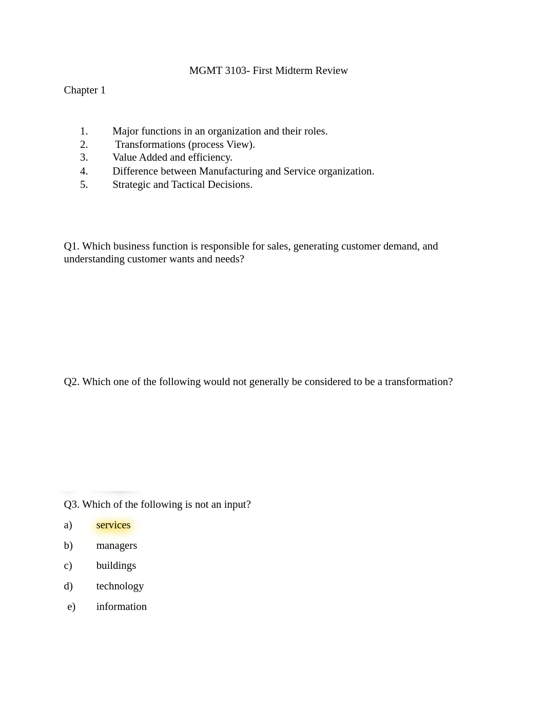 First Midterm Review MGMT 3103 with answers(1).pdf_dd8rnlu3q1p_page1